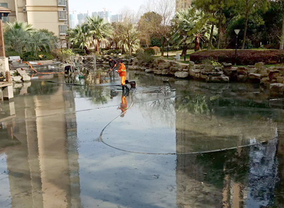 晋城景观池淤泥清理